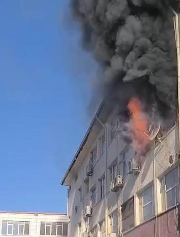 Şanlıurfadaki Hilvan Hükümet Konağı’nda yangın