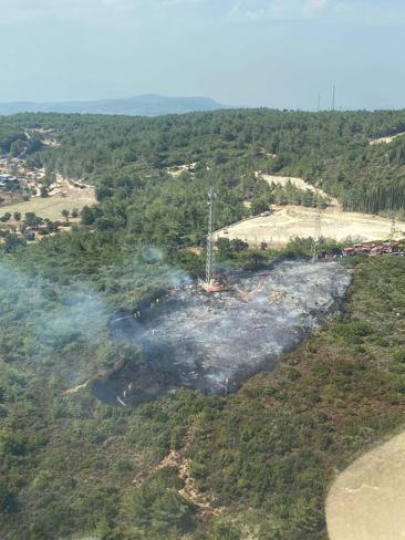 İzmirde orman yangını