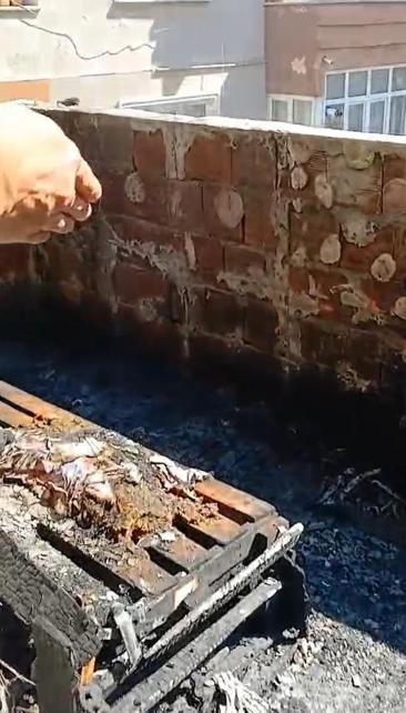 3 kişinin öldüğü yangının görüntüleri ortaya çıktı