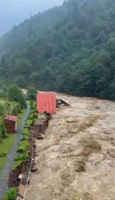 Rize ve Artvin’de sel sonrası hasar tespiti