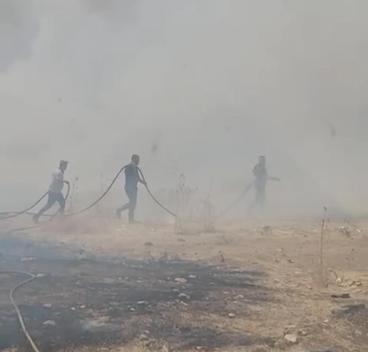 Diyarbakırda örtü yangını