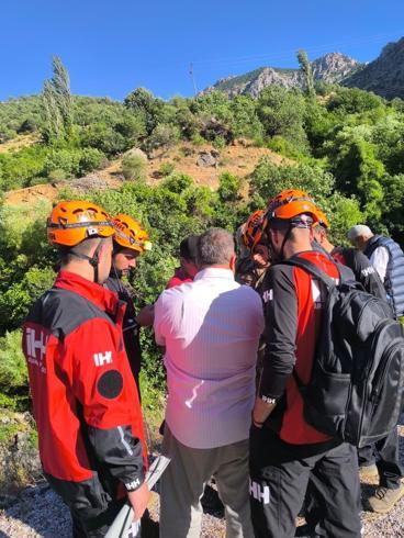 Derede kaybolan Aziz aranıyor