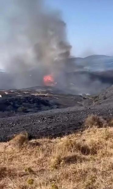 İzmirde orman yangını
