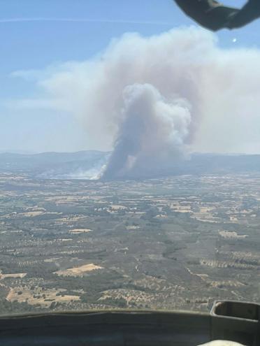 Çanakkalede çıkan orman yangını kontrol altında