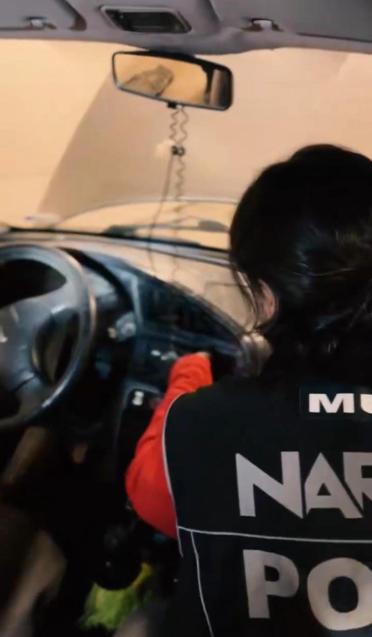 Direksiyon aksamına zulalanmış 762 gram skunk ele geçirildi