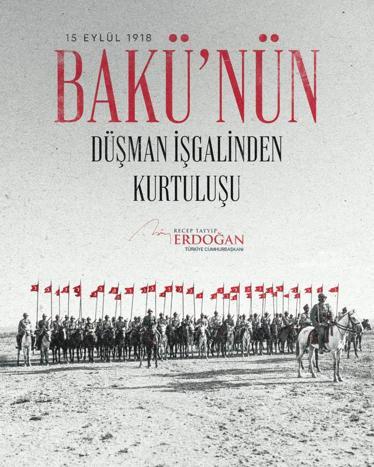 Cumhurbaşkanı Erdoğan: Bakünün kurtuluş yıl dönümünü tebrik ediyorum