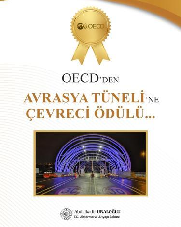 OECDden Avrasya Tüneline çevreci ödülü