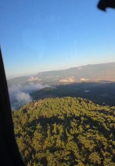 Muğla Milasdaki yangın Aydına sıçradı