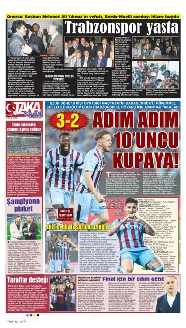 Trabzonspor, Türkiye Kupası yarı final ilk maçında avantaj elde etti