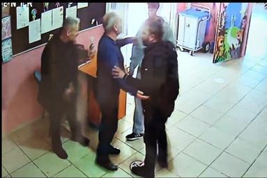 Bitliste okul müdürlerine saldırı kamerada