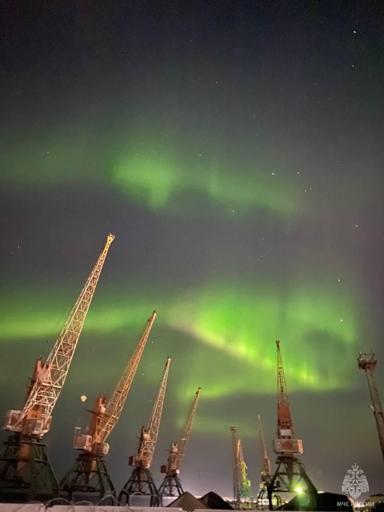 Rusya’da beliren kutup ışıkları fotoğraflandı