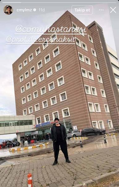 Cem Yılmaz, Çanakkalede tedavi gördüğü hastaneye kontrole geldi