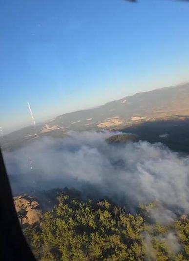 Muğla Milasdaki yangın Aydına sıçradı