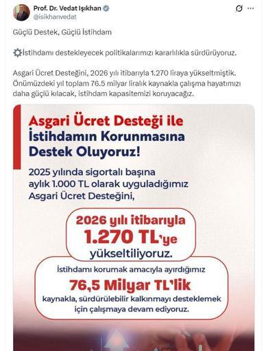 Bakan Işıkhan: Çalışma hayatımızı daha güçlü kılacağız