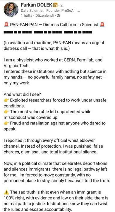 ABD’de görev yapan Adanalı bilim insanından 4 gündür haber alınamıyor