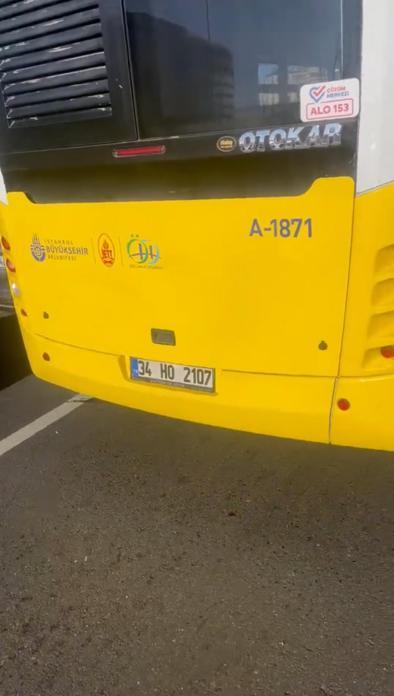 Şişlide sürücüye bıçak çeken özel halk otobüsü şoförü kamerada