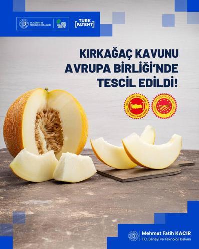 Mut zeytinyağı ve Kırkağaç kavunu ABde tescillendi