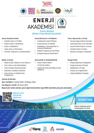 YÖK: Enerji Akademisi’ne kayıtlar başladı