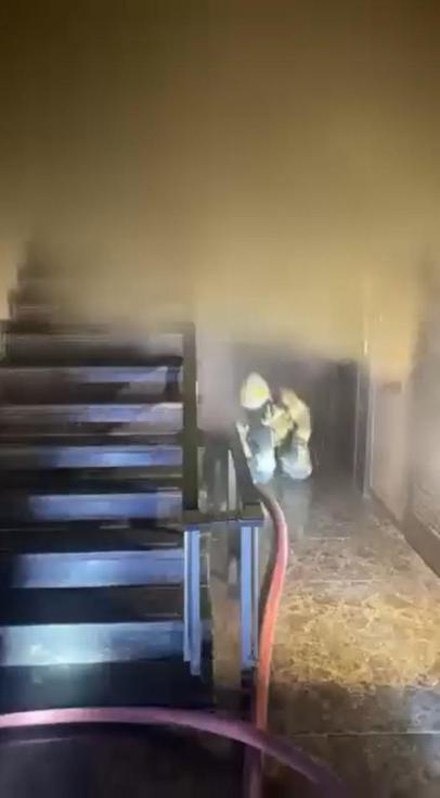 Bursada 7 katlı otelde yangın paniği: 8 kişi dumandan etkilendi