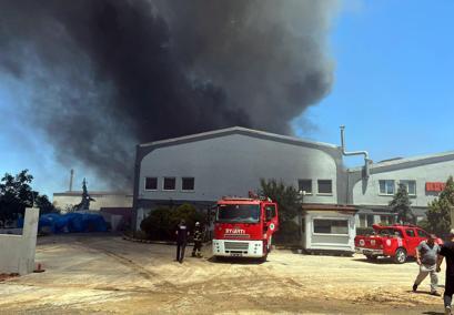 Tekirdağ’da fabrika yangını