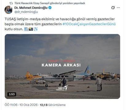 TUSAŞ, 10 Ocak Çalışan Gazeteciler Gününü kutladı