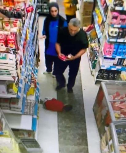 Markette çocuğunu döven baba, tutuklandı