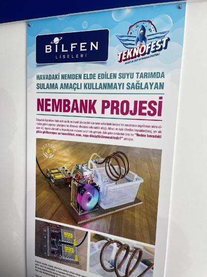 Bilfen Üsküdar Fen Lisesi öğrencileri, Nembank Projesi ile TEKNOFESTe katıldı