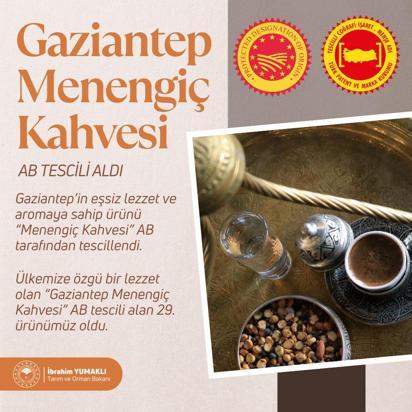 Gaziantep Menengiç Kahvesine coğrafi işaret tescili