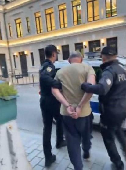 Tophane Çeşmesinin yandığı anlar kamerada; şüpheli tutuklandı