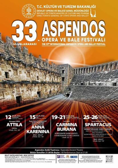 Aspendos Festival Perdesi 33üncü kez açılıyor