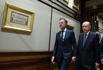 Cumhurbaşkanı Erdoğan, NATO Genel Sekreteri Rutteyi kabul etti