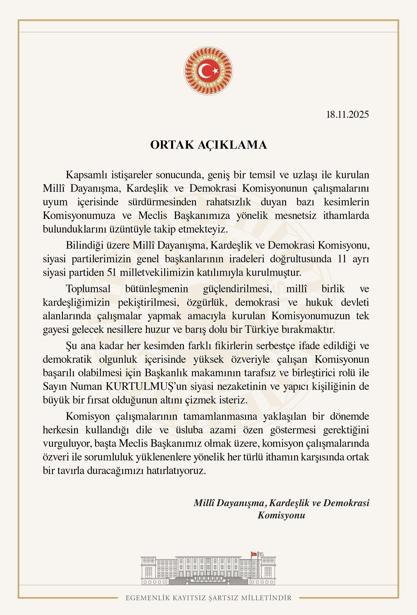 TBMM Başkanı Kurtulmuş: Bu süreç başarıya ulaşacaktır