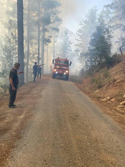 Kahramanmaraş’ta orman yangını; Fırnızdaki yangın devam ediyor, Kapıçamdaki kontrol altında