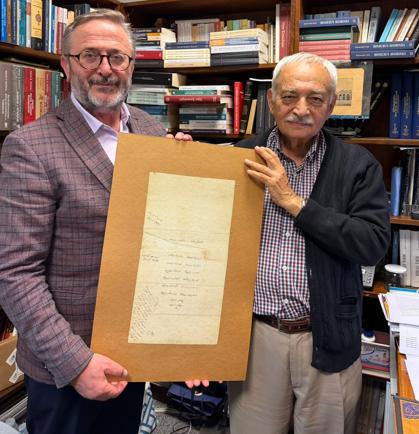 Prof. Dr. Erünsalın bağışladığı 525 eserlik koleksiyon, dijital erişime açıldı