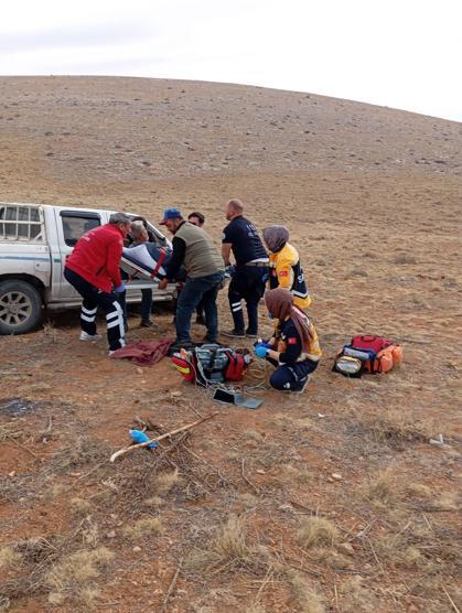 Dağlık alanda kalp krizi geçiren çoban, hava ambulansıyla kurtarıldı