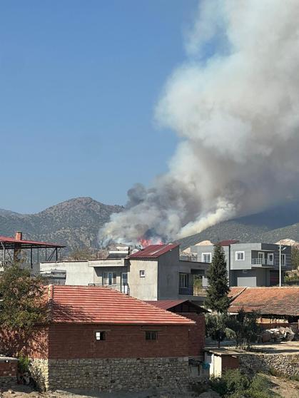 Manisadaki orman yangını 2nci gününde