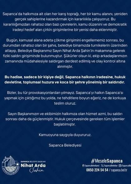 Belediye başkanına saldırı girişiminde bulunan şüpheli serbest