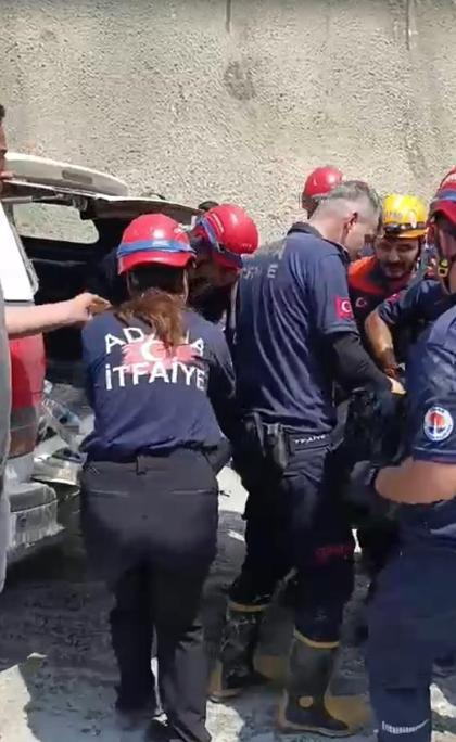 Adanada içme suyu projesi çalışması sırasında göçük; 1 ölü, 1 yaralı