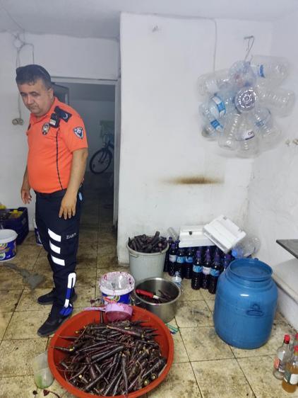 Hijyen kurallarının hiçe sayıldığı şalgam imalathanesi mühürlendi