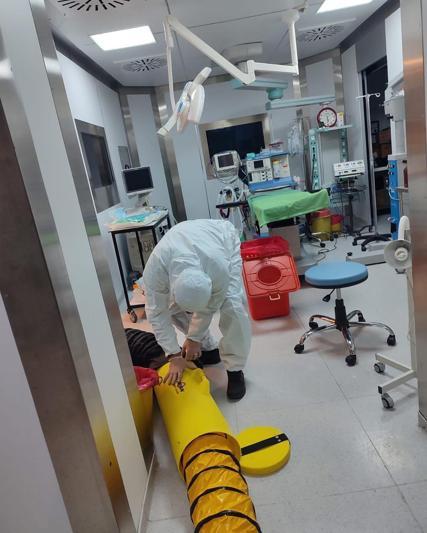 Hastanede karbon filtre patladı, sızan gazı AFAD tahliye etti