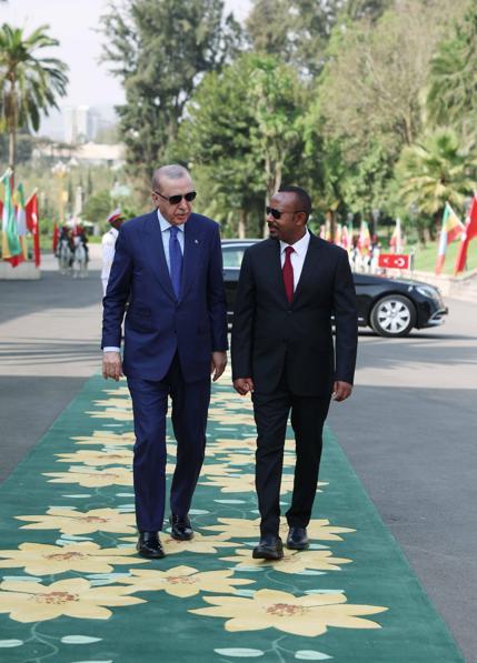 Cumhurbaşkanı Erdoğan, Etiyopya Başbakanı Ali ile görüştü