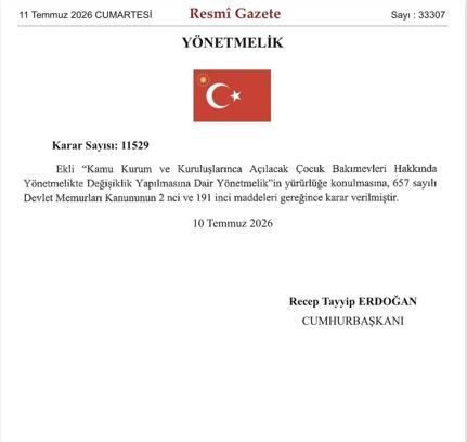 Kamu kurumlarında çocuk bakımevleri yaygınlaştırılacak