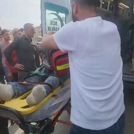 Diyarbakırda viyadük inşaatında iskele çöktü; yaralılar var