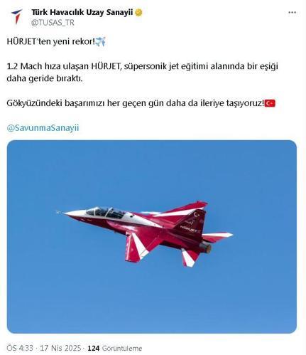 HÜRJET, süpersonik hıza ulaştı