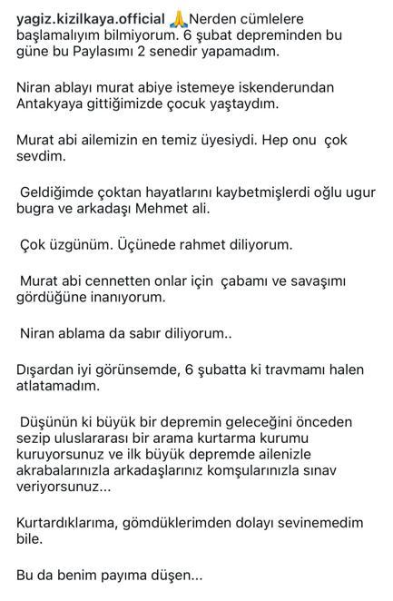 Depremde ekibiyle yüzlerce kişiyi enkazdan sağ çıkaran dernek başkanından duygusal paylaşım
