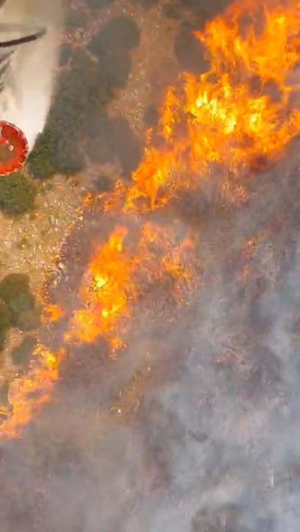 Manisadaki orman yangını 14 saat sonra kontrol altında
