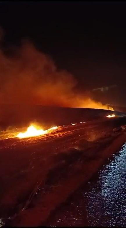 Diyarbakırda anız yangını, 6 saatte söndürüldü