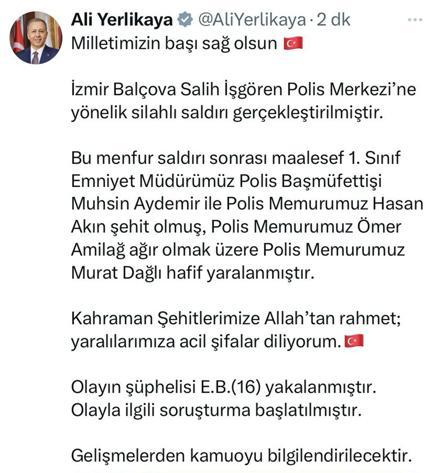 İzmirde polis merkezine silahlı saldırı: Şehit ve yaralılar var