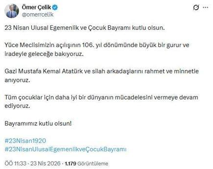 Siyasilerden 23 Nisan mesajı