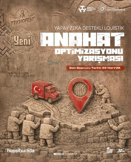 ‘Yapay Zeka Destekli Lojistik Anahat Optimizasyonu Yarışması’na başvurular başladı